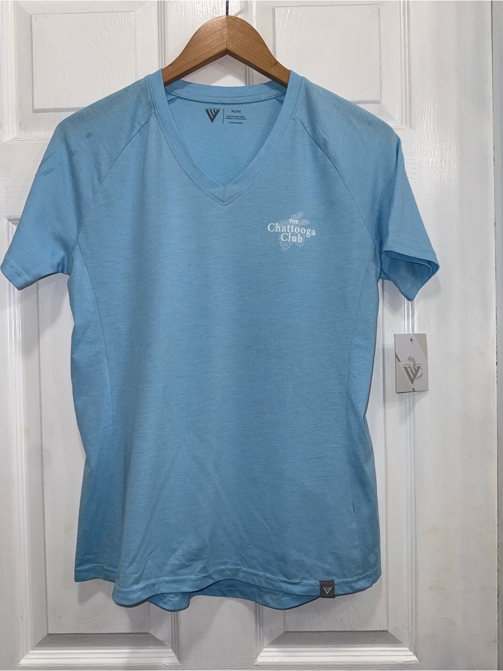 Women’s Light Blue V-Neck Shirt